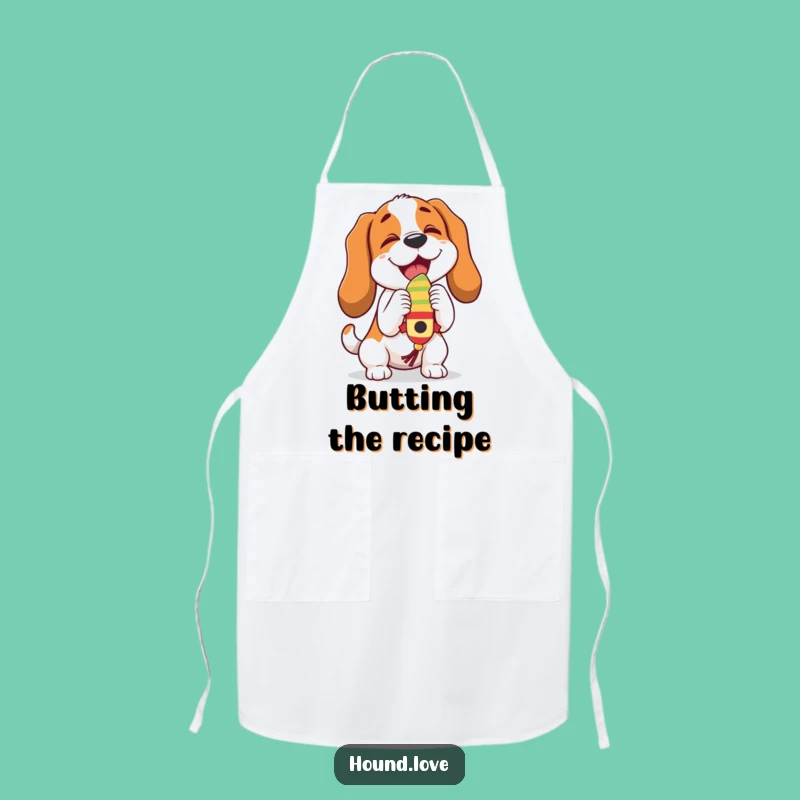 Funny Playful Hound Apron: Toy Time Chef, Practical Funny Gift
