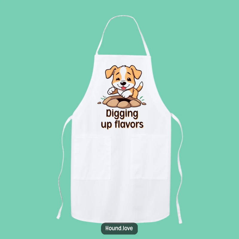 Funny Hound Digging Apron: Hilarious Kitchen Wear for Messy Bakers and Dog Lovers
