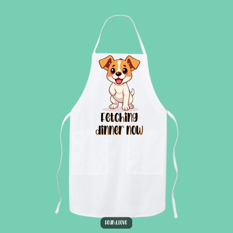 Funny Dog Apron: Chef Hound Ready to Retrieve, Humorous Kitchen Gift for Pet-Loving Cooks