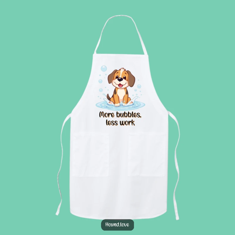 Funny Hound Bubble Kitchen Apron: Cook Up Laughs with this Hilarious Chef's Gift