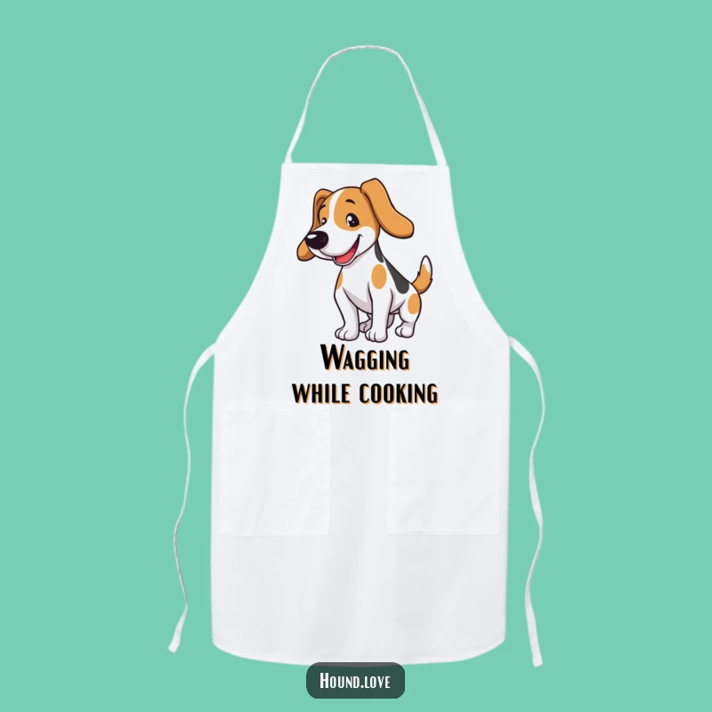 Funny Hound Dog Apron: Cook with Cheer, a Hilarious Wagging Tail Kitchen Gift