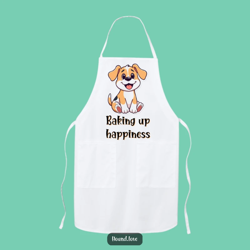 Funny Hound Wriggle Apron, Happy Cook Gift, Playful Kitchen Wear
