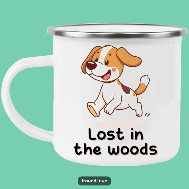 Funny Tripping Hound Camping Mug: Trailside Chuckles with this Hilarious Dog Gift
