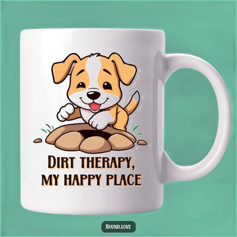 Funny Hungry Hound Digging Mug: A Hilarious Dog Lover Gift for Enthusiastic Diggers
