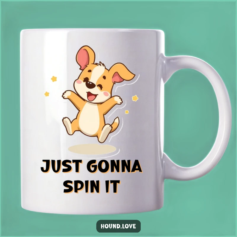 Funny Spinning Hound Delight Mug - Perfect Gift for Dog Lovers Who Love Fun