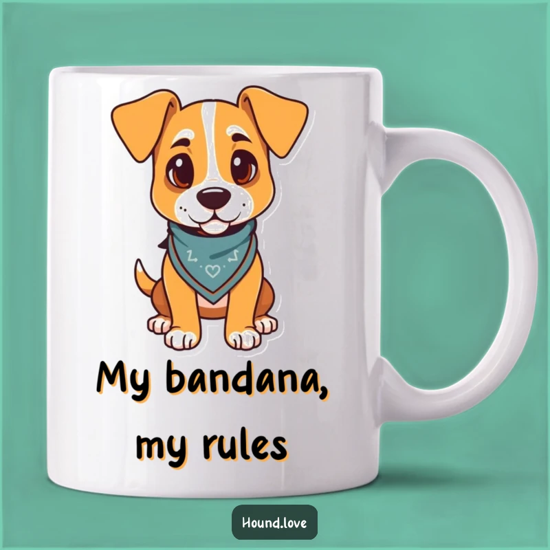 Funny Hound with Bandana Mug: The Perfect Funny Gift for Dog Lovers