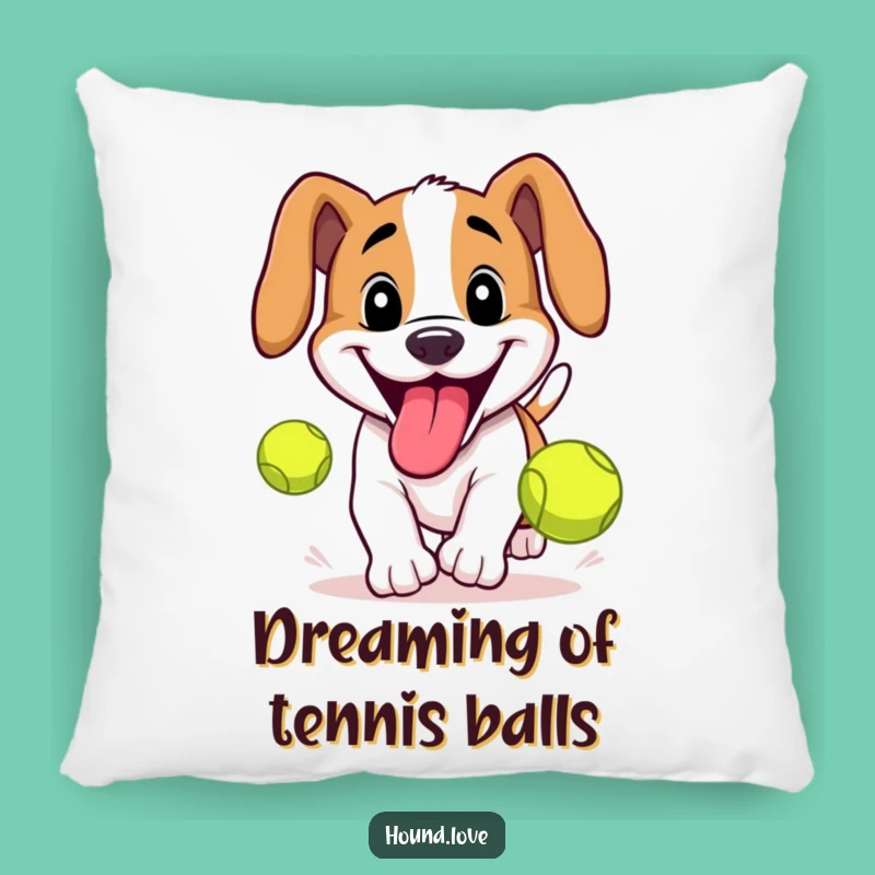 Funny Tennis Ball Dream Pillow: Comedic Comfort for Playful Pups