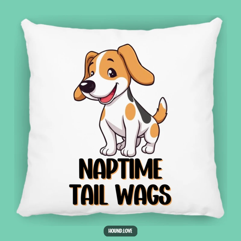 Funny Hound Dog Pillow: Cuddle Up with Joy, a Hilarious Wagging Tail Cushion Gift