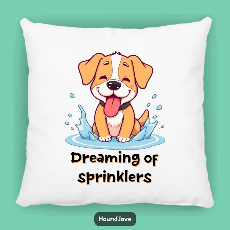 Funny Hound Splash Pillow: Goofy Dog Comfort - Fun Gift