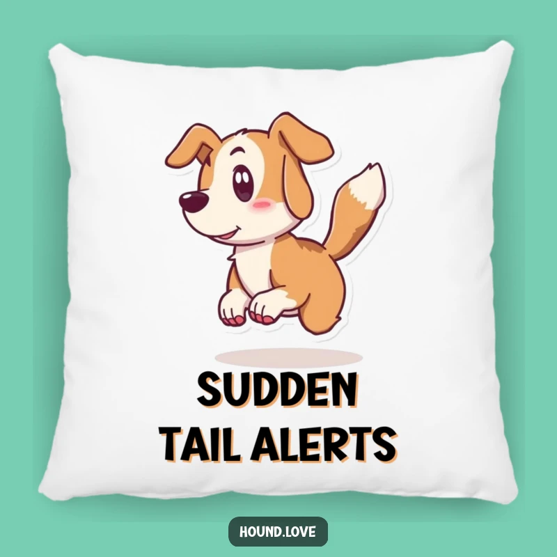 Funny Hound Surprise Pillow: Soft & Comical Canine Art, Cozy Gift