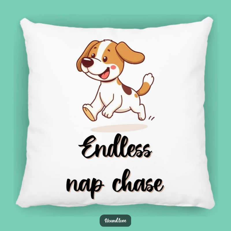 Funny Tripping Hound Pillow: Cuddle Up with Comedy, a Hilarious Dog Gift