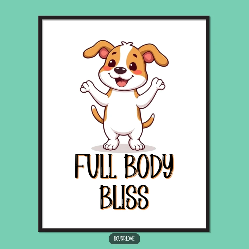 Funny Hound Dance Digital Art - Instant Joyful Decor for a Happy Home