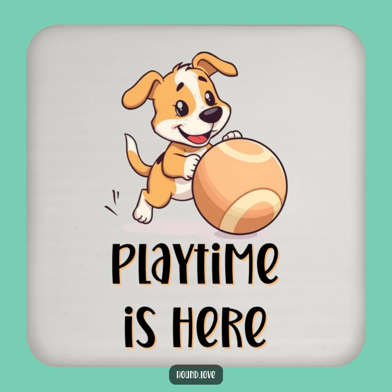 Funny Hound Drink Coaster: Playful Protection, Cute Funny Gift