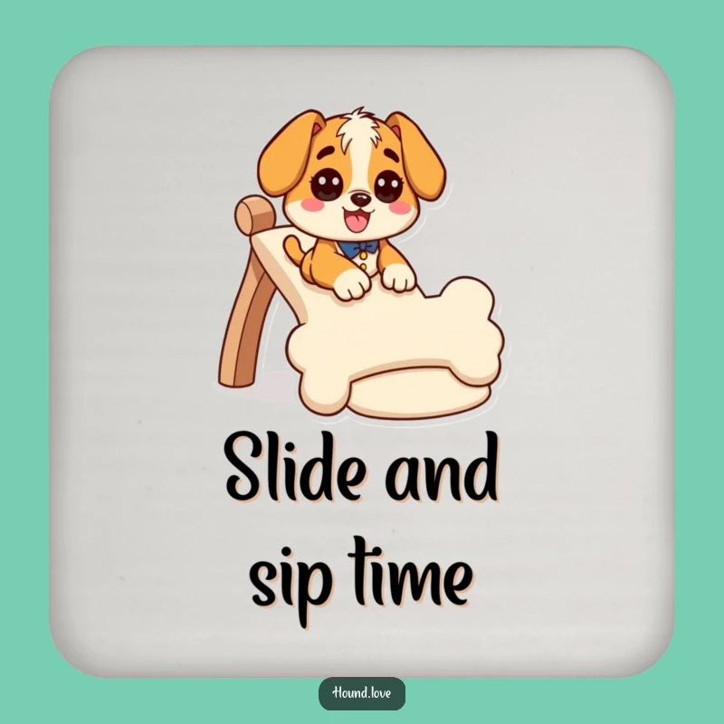 Funny Giddy Hound Coaster: Protect Surfaces Slide Fun, Gift