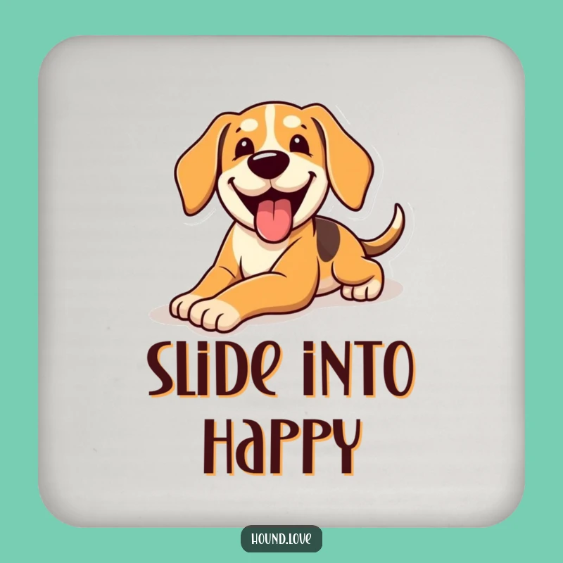 Funny Sliding Hound Coasters: Protect Surfaces with Humor, Unique Funny Gift