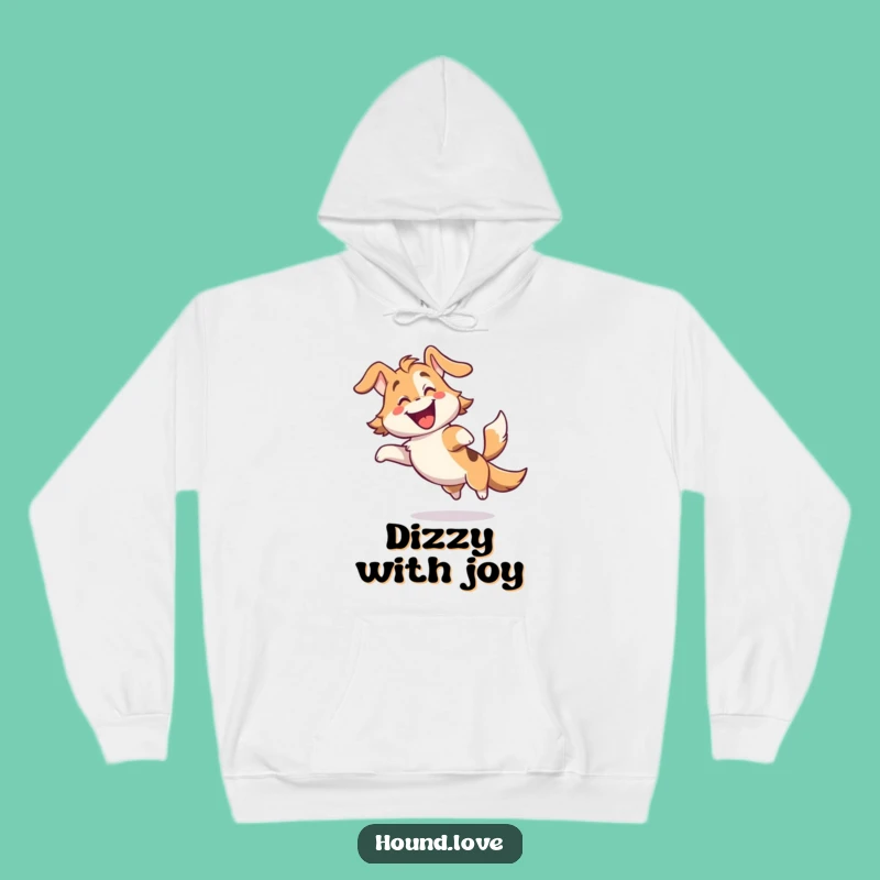 Funny Gleeful Hound Hoodie - Cozy Comfort and Hilarious Doggy Delight