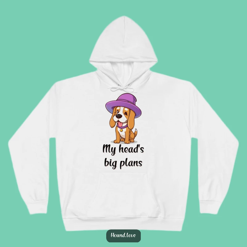 Funny Hat Hound Hoodie: Cozy Up with Comical Canine Fashion