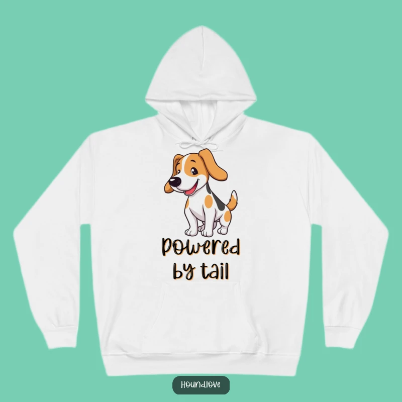 Funny Hound Dog Hoodie: Cozy Comfort with a Hilarious Wagging Tail Design Gift
