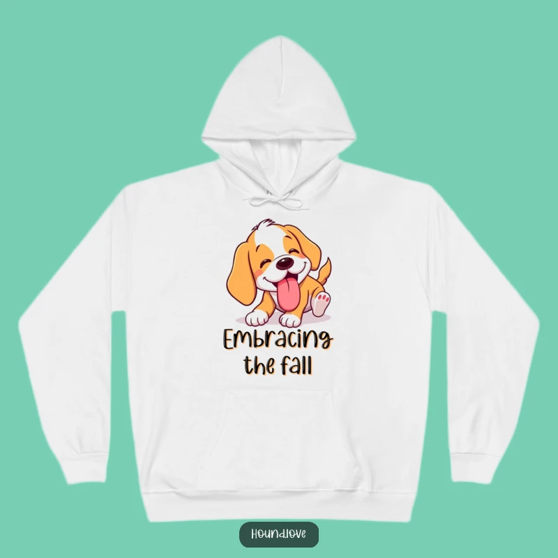 Funny Tumbling Hound Hoodie: Cozy Up with Comedy, a Hilarious Dog Gift