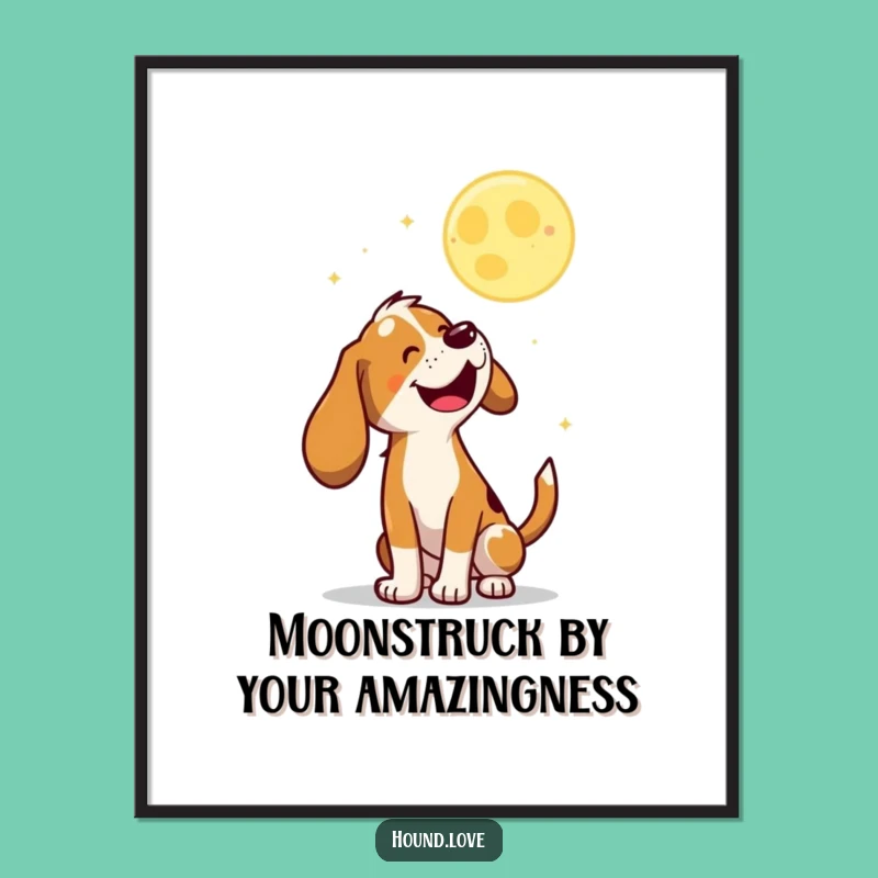 Funny Free Printable Wall Art: Baying Hound DIY Downloadable Decor for Fun