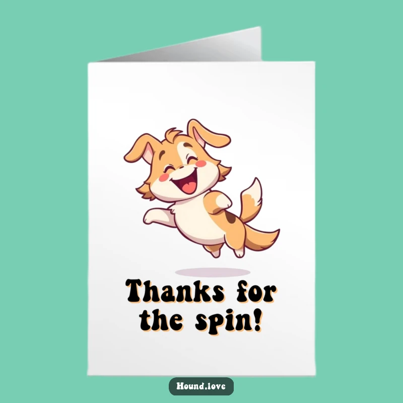 Free Printable Thank You Card: Delighted Hound Dog Expresses Thanks - Printable Gift