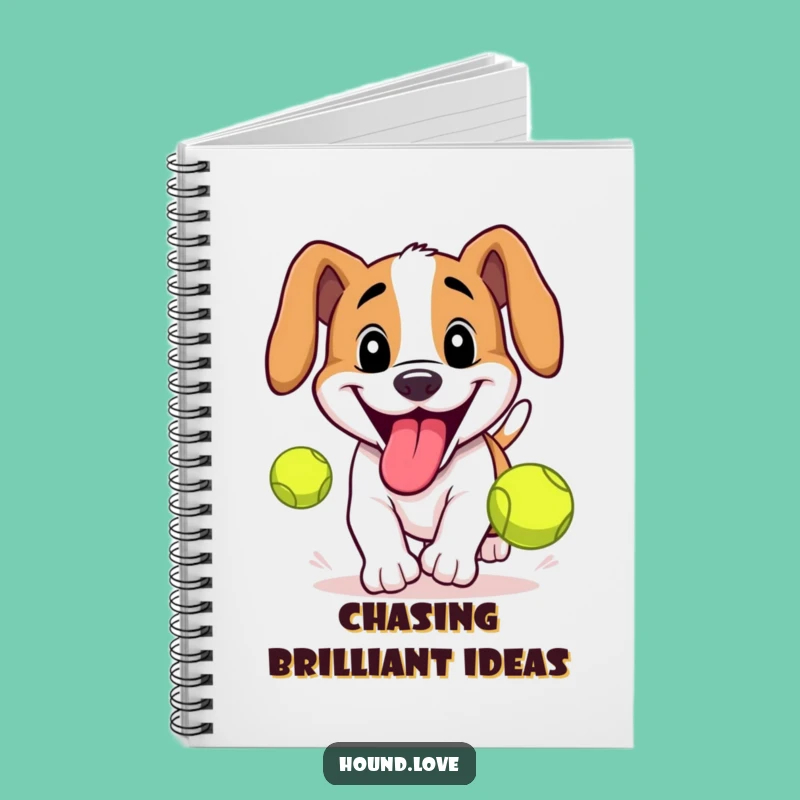 Funny Tennis Ball Hound Journal: Capture Your Ideas with Canine Fun