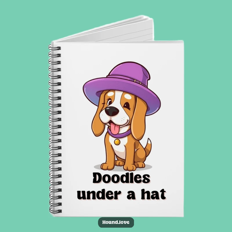 Funny Hat Hound Notebook: Journal Your Style with Comical Dog Humor