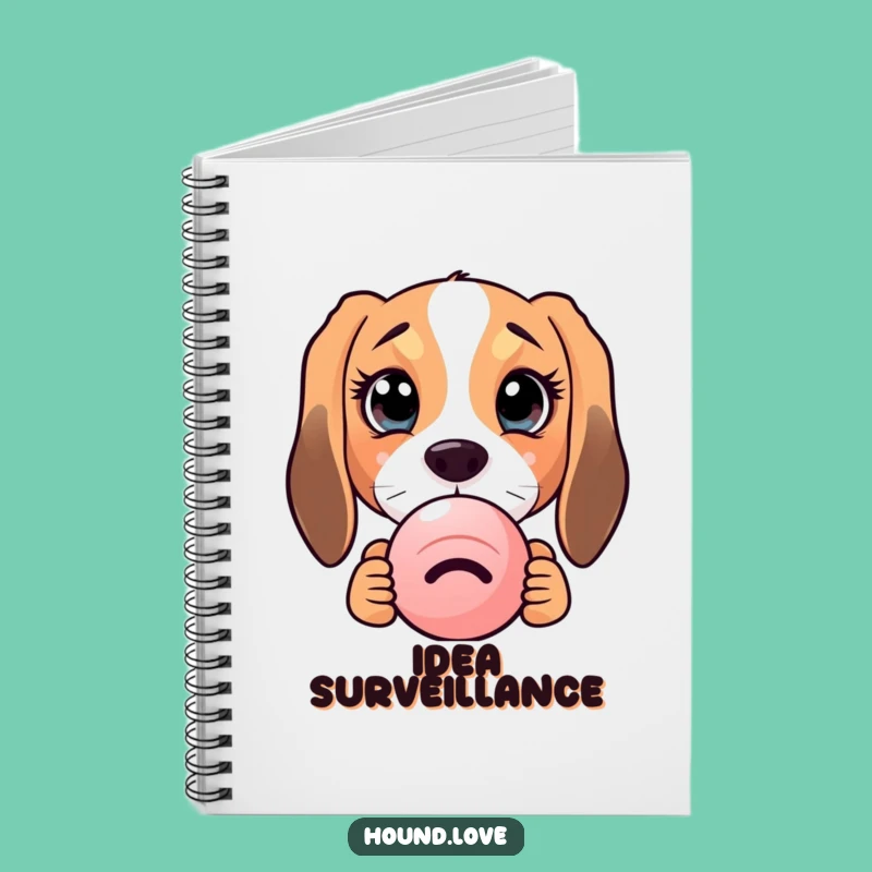 Funny Curious Hound Notebook - Jot Down Ideas with Adorable Style