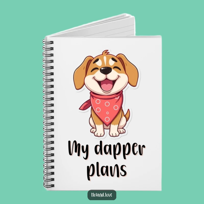 Funny Delighted Hound Notebook: Journal Style & Wink, Creative Gift