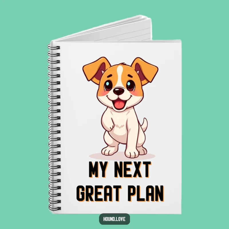 Funny Dog Notebook: Excited Hound Ready to Improve Your Notes, Humorous Gift for Dog Lovers