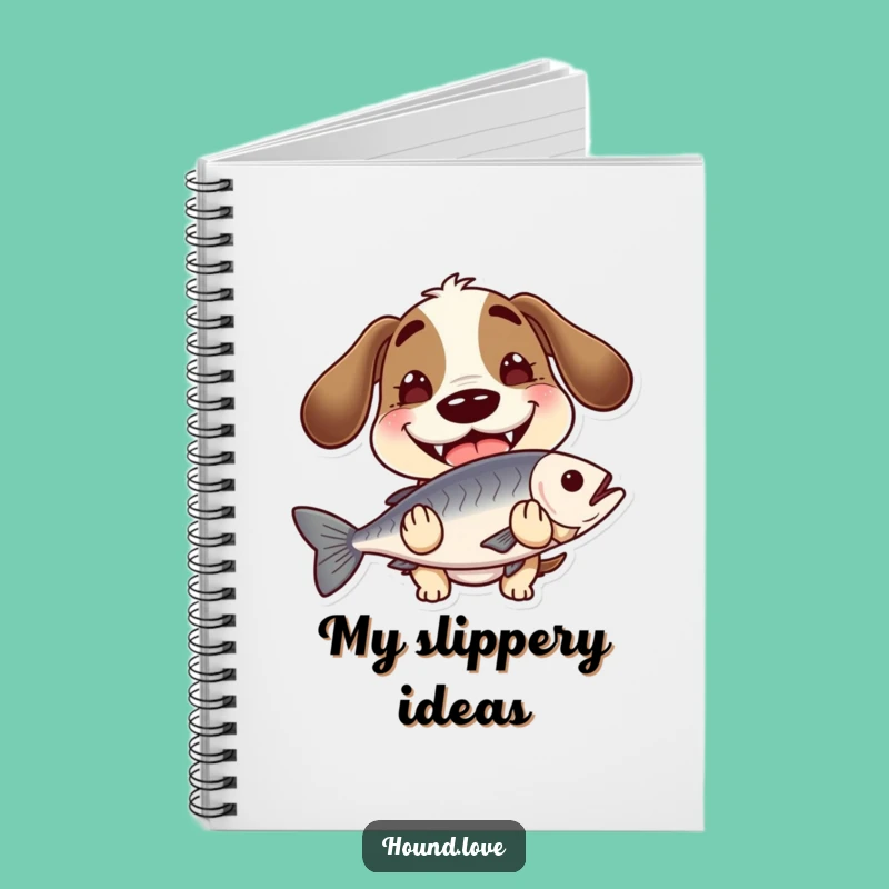Funny Hound Fish Notebook - Jot Down Ideas with Goofy Fun!