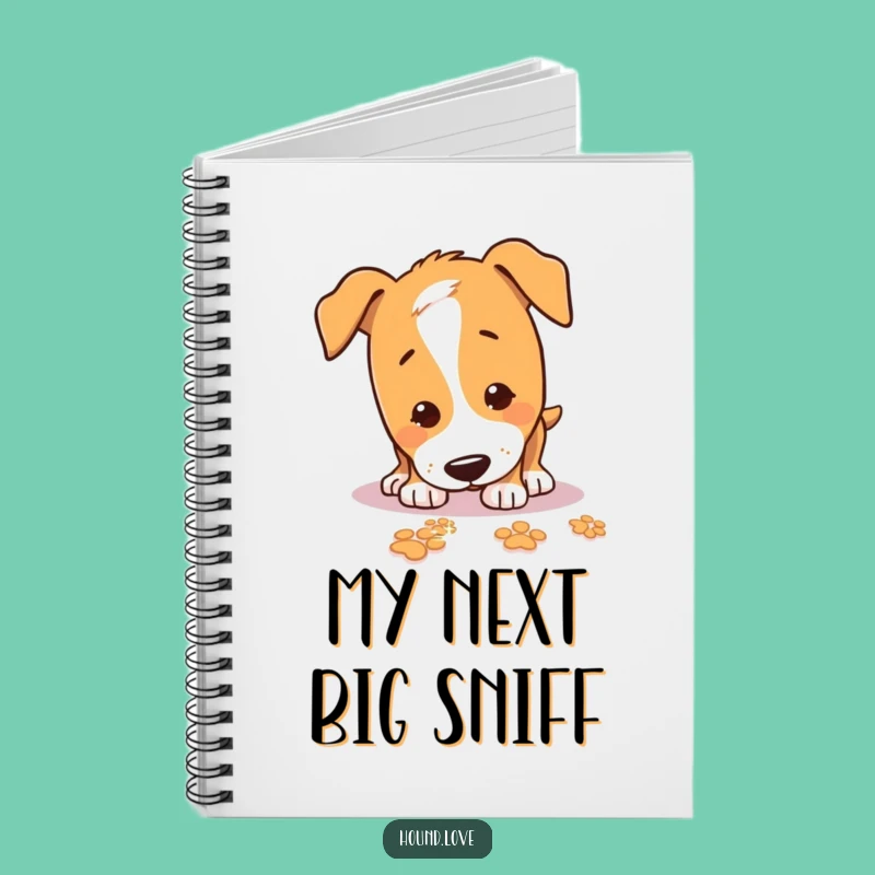 Funny Sniffing Hound Notebook: Track Your Ideas, Clever Funny Gift