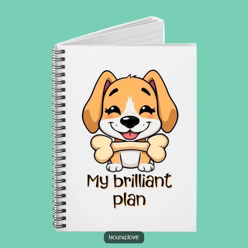 Funny Hound Bone Balance Notebook: Doodle Dog Tricks, Great Gift for Writers