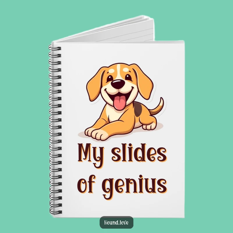 Funny Sliding Hound Notebook: Jot Down Fun Ideas, Perfect Funny Gift