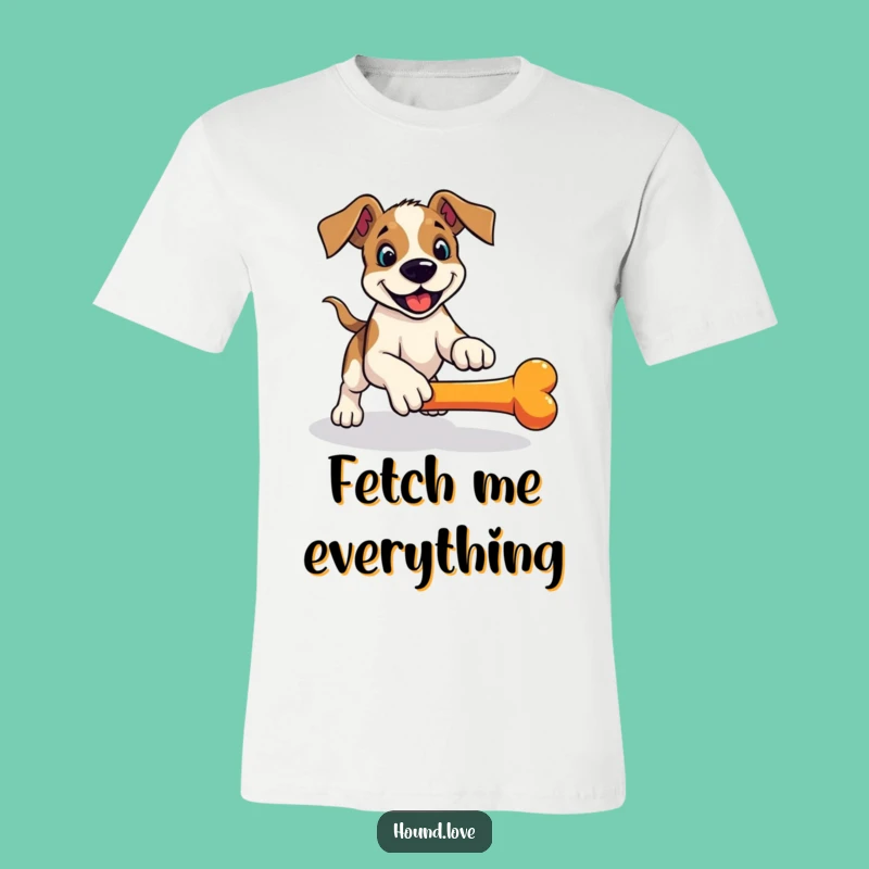 Funny Hound Fetch T-Shirt: Playful Pounce - Active Dog Gift