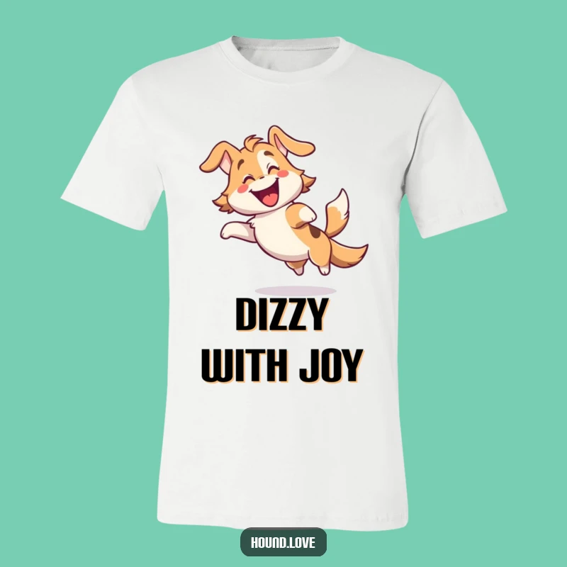 Funny Gleeful Hound T-Shirt - Express Your Joy with This Hilarious Tee