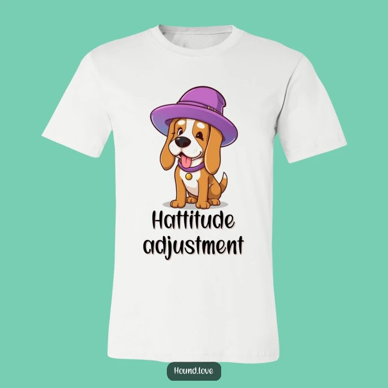 Funny Hat Hound T-Shirt: Hilarious Dog Apparel for Fashionistas and Jokers