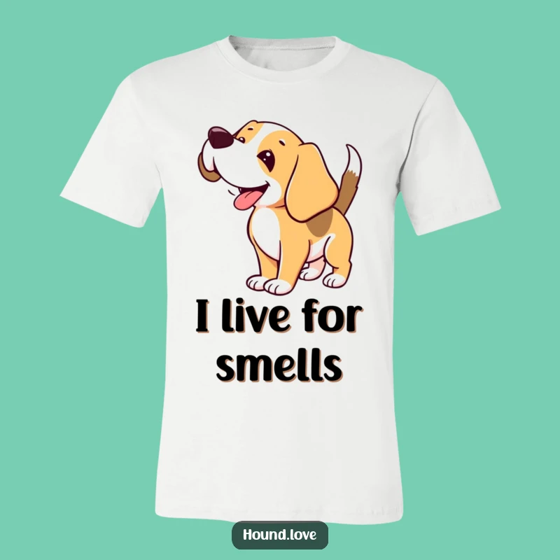 Funny Floppy-Eared Hound T-Shirt: Comedic Canine Apparel Gift