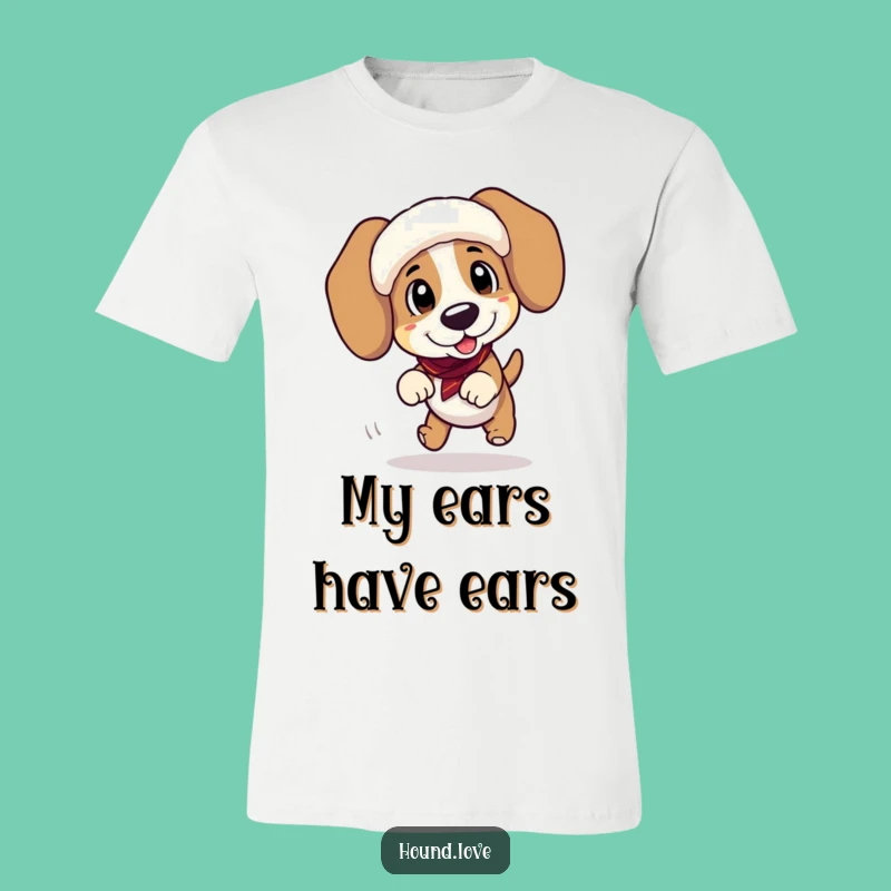 Funny Playful Hound Tripping T-Shirt - Hilarious Pet Lover Gift Tee