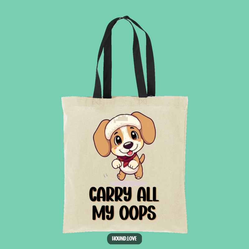 Funny Hound Tripping Tote Bag - Carry Your Laughs in Style!