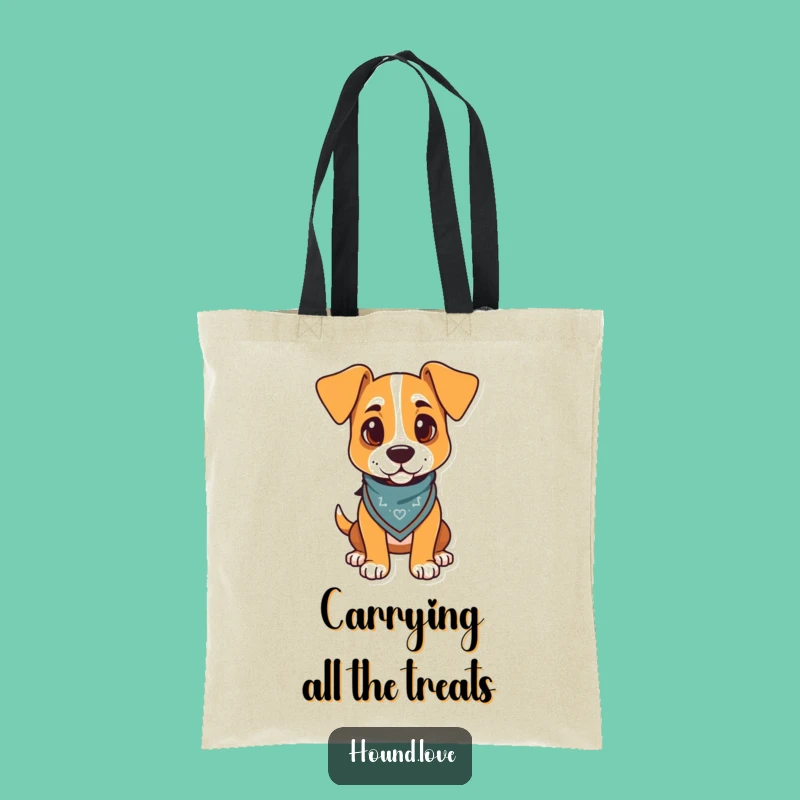 Funny Hound Bandana Tote Bag: Carry Your Goods with Canine Charm
