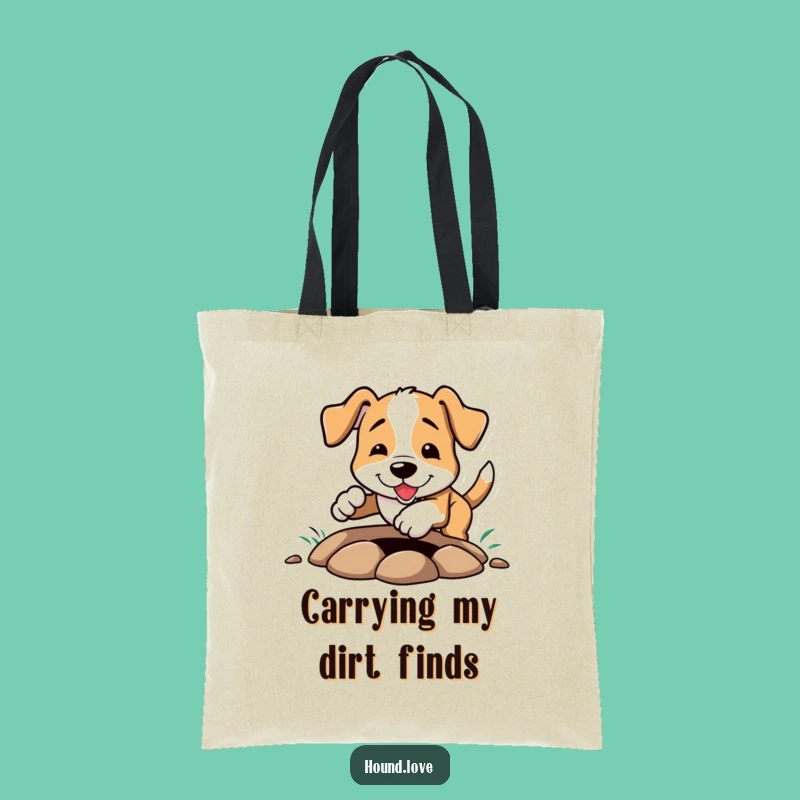 Funny Hound Digging Tote Bag: Carry Your Laughs with This Hilarious Dog Accessory