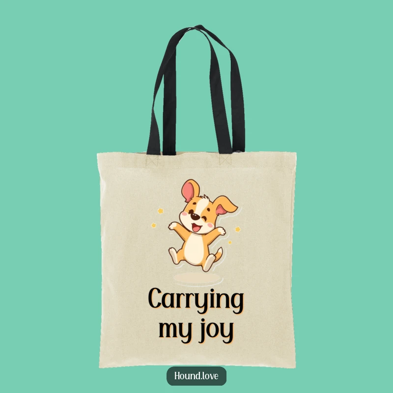 Funny Spinning Hound Tote Bag - Durable, Hilarious Gift for Stylishly Carrying Fun