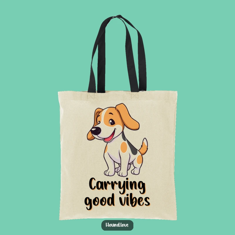 Funny Hound Dog Tote Bag: Carry Your Essentials with a Hilarious Wagging Tail Gift