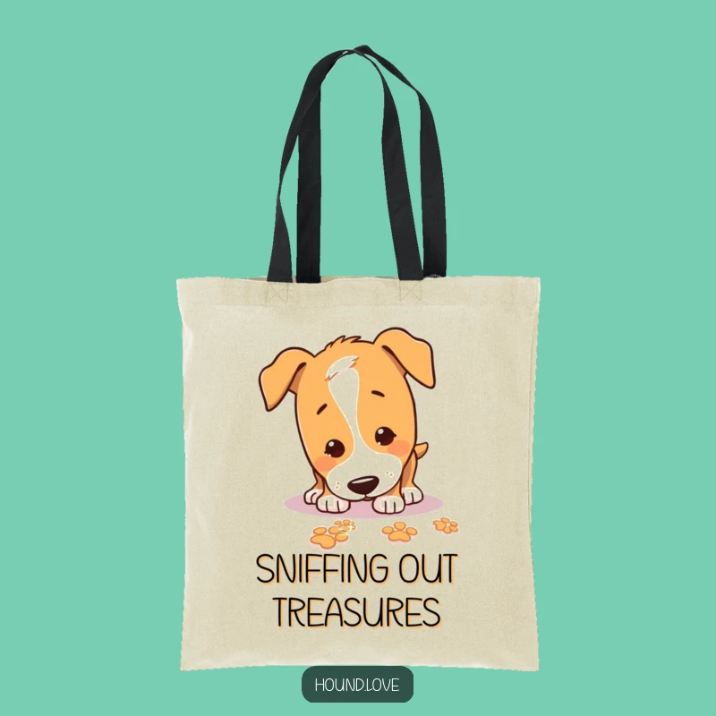 Funny Sniffing Hound Tote Bag: Carry Your Curiosity, Practical Funny Gift