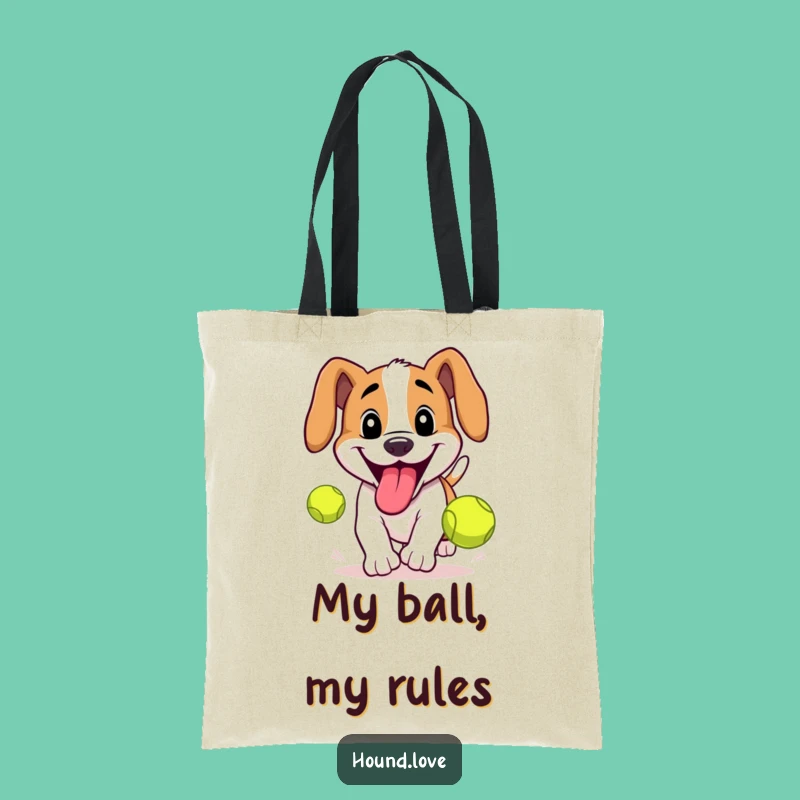 Funny Tennis Ball Hound Tote Bag: Hilarious Dog Accessory