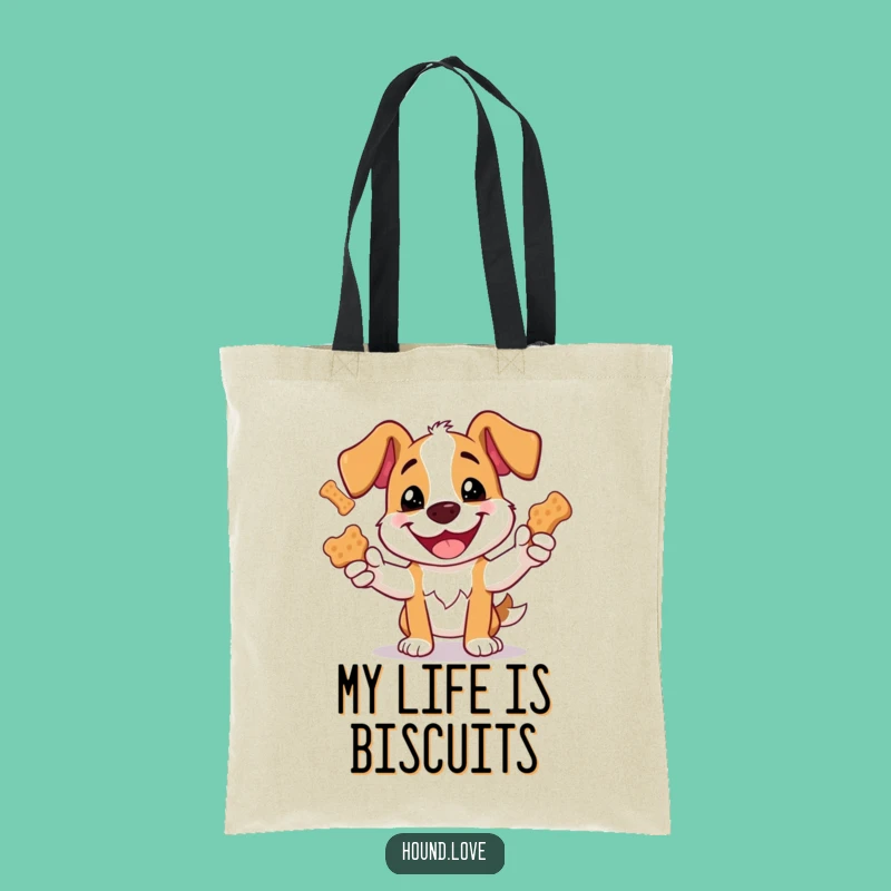 Funny Hound Dog Biscuit Juggling Tote Bag - Carry Your Laughs & Essentials